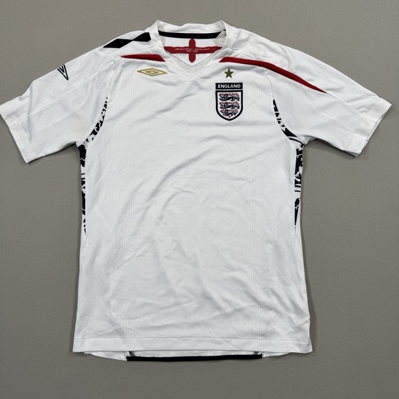 Umbro Other - Vintage‎ Umbro England Home Football Shirt 2007-09 Youth 2XL White Jersey
